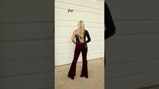 Velvet Flare Pants