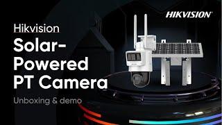 Hikvision Solar-Powered PT Camera Unboxing & Demonstration