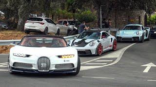 The Supercar Convoy in Marbella 2024 (Chiron SuperSport, Chiron, Gemballa Marsien,...