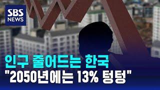 인구 줄어드는 한국…"2050년에는 13% 텅텅" / SBS