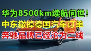 华为问界8500km续航完成！中东小王子们纷纷倒戈，退掉奔驰2800亿订单！百年车企沦为二线品牌，如今只有在中国乡村才能看到人们开奔驰宝马！#问界#问界m7#问界m9#华为问界#华为汽车