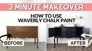 How to Use Waverly Chalk Paint | 3 Minute Makeover