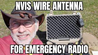 NVIS wire antenna for Emergency radio