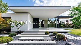 Tranquil Living: Minimalist Modern Japanese House | Zen Inspired Single-Storey Design