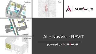 aurivus AI data of a NavVis Point Cloud in Autodesk Revit