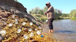 Diamond River! How to get Diamonds with a prospector's pan and sieve