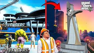 Avengers House Destroy By Enemies (Emotional Video) ! Franklin Making New Avengers Tower in GTA 5