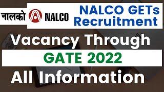 NALCO GETs Recruitment through GATE 2022 | All Information