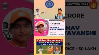 Vaibhav Suryavanshi rajasthan royals ipl 2025|13 Year old ipl history player|#vaibhavsuryavanshi#ipl