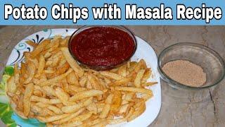 Aloo Ki Chips With Masala Recipe Cooking With Afshan Khan...