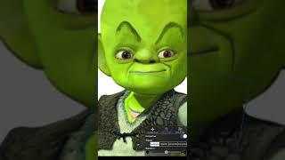 Shrek + Kuririn ️#art #meme #realistic