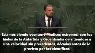 DISCURSO LEONARDO DICAPRIO POR EL CAMBIO CLIMÁTICO EN LA ONU