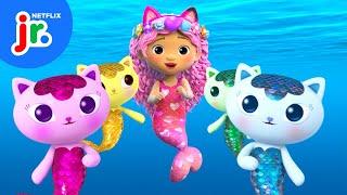 Mermaid Magic with MerCat! ‍️ Compilation | Gabby's Dollhouse | Netflix Jr