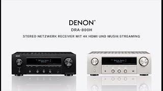 Denon DRA-800H - 2-Kanal HiFi-Netzwerk-Receiver mit HDMI-Eingängen und HEOS Built-in® Technologie