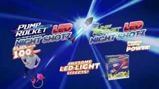 Jump Rocket LED Night Shotz Light up Foam Rocket Set by Geospace