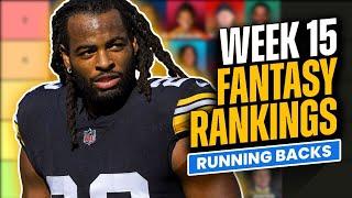 Week 15 Fantasy Football Rankings & Tiers | Running Backs Start/Sit Lineup Advice (2024)