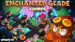 EASY Enchanted Glade CHIMPS Black Border Guide: The Braindead Strategy (BTD6)