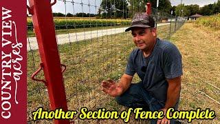 Last Day of Summer Spent Installing Fencing For Our New Pasture.  Ready for Fall Weather.