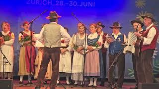 Eidgenössisches Trachtenfest Zürich ZH Bühne im Bahnhof 4/4 Gruppo Canzoni Ticinesi