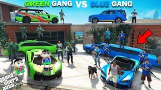 Shinchan Green Gang VS Franklin Blue Gang Car Collection In GTA 5!