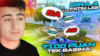 7100 PUAN KASTIM! SIRA 4 FATİH LİGİ - PUBG Mobile C7S19 Rank Kasma Taktikleri