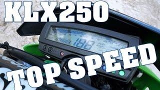 Kawasaki KLX250 TOP SPEED!