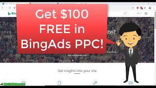 Get FREE $100 BingAds PPC Coupon Code Promo Voucher 