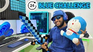 24 Hours with only Blue Things Challenge (Vlog 42)