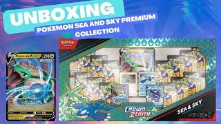 Opening Pokémon Crown Zenith Sea & Sky Premium Collection and finding 9 amazing cards!!