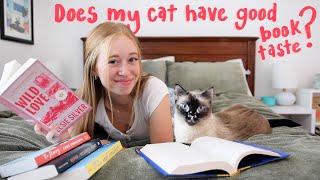 My Cat chooses the Books I read for a Week!! 