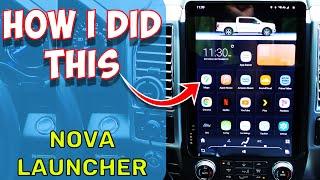 How to Customize AutotecPro 14.4" Radio using Nova Launcher