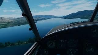 MSFS2020 Once Around the Lake Please. Just a fun lunchtime flight in VR