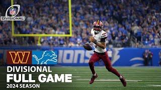 Washington Commanders vs. Detroit Lions FULL GAME | Divisional Round NFL 2024 Season