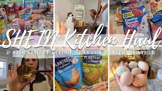 Large Family GROCERY HAUL + SHEIN HOME Kitchen Refresh + WINTER WEATHER