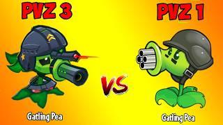 All Plants PVZ 1 vs PVZ 3 Battlez - Which Version Will Win? - Plant vs Plant