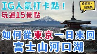 東京富士山河口湖一日暢玩路線懶人包、交通花費｜新倉富士淺間神社、大石公園、忍野八海，到底值不值得？！｜Mountain Fuji｜日本東京自由行街景Tokyo, Japan Street View