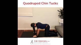 How to Perform Quadruped Chin Tucks