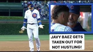 Javy Baez Gets BENCHED For Not Hustling, Then It Costs His Team The Game!