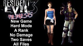 Resident Evil 3: Nemesis - Hard/No Damage Walkthrough (PSX)