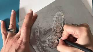 Ninette Kruger Metal Art: How I create my hand-embossed pewter artworks