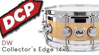 DW Collectors Exotic Edge Snare Drum 14x6 Curly Maple