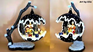 DIY Christmas Decorations ideas! Christmas arrangements in ball ornaments!
