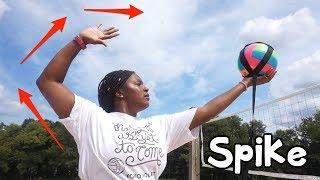 How To HIT a Volleyball Harder ! ⎮HITTING Arm Swing Mechanics