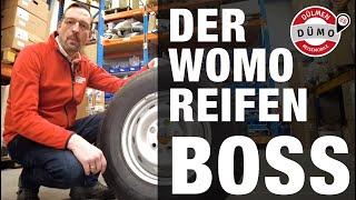 Wohnmobil und Kastenwagen Reifenkunde mit dem WOMO-Reifen Boss.