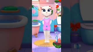 Papa hey Mama hey I'm here #chellenge #talkingangela #talkingtom #shorts