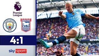 Haaland-Hattrick bei Gündogan Rückkehr! | Manchester City - Ipswich Town | Highlights - PL