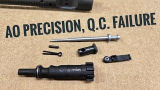 AR15 BCG Quality Control Fail, WTF, AO Precision?