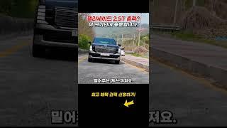 팰리세이드 2.5 터보 가솔린 출력! 이 크기에 이 정도면 충분합니다.