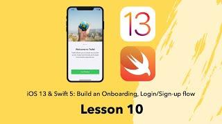 Complete OnboardingViewController (Lesson 10)