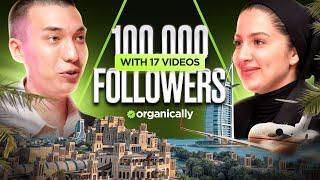 100,000 followers with 17 videos organically for a real estate agent in Dubai